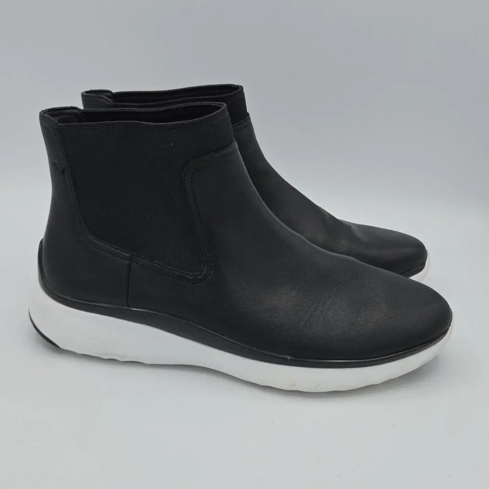 Waterproof Cole Haan 3 Zerogrand Chelsea Black Leather Ankle Boots Size 7B